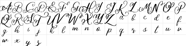 Bigbang Regular  glyph index