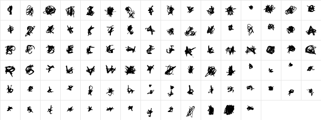 A-MCMULL Normal  glyph index