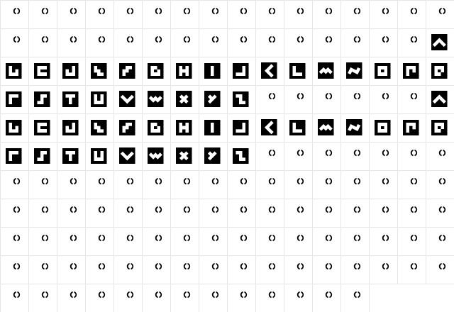 Minimum Regular  glyph index