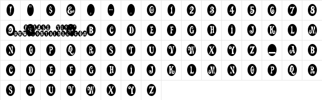 New Regular  glyph index
