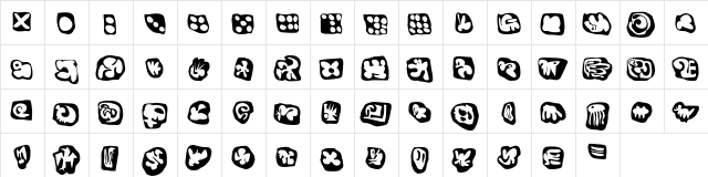 Egg Cameo  glyph index