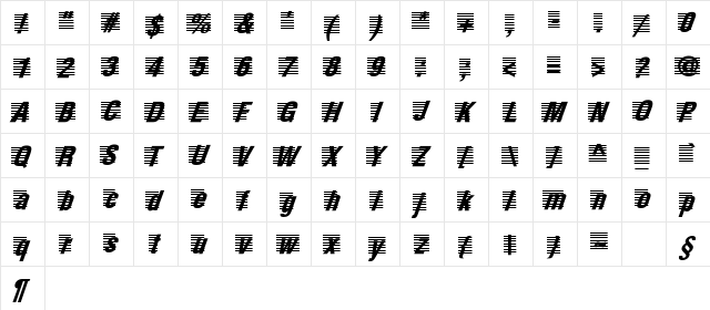 The-Score Normal  glyph index