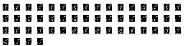 pf_bcase2 Regular  glyph index