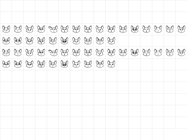 UnTaRot ST Regular  glyph index