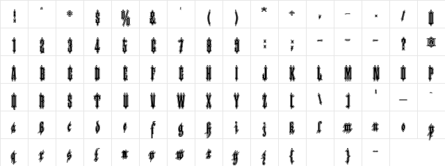 Applesauce10 Regular  glyph index