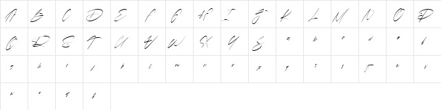Chintia Free Regular  glyph index