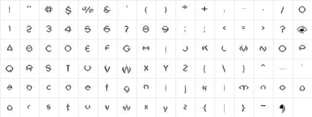 Neuralgia01i Regular  glyph index