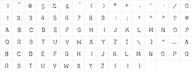 Chromosome Light Regular  glyph index