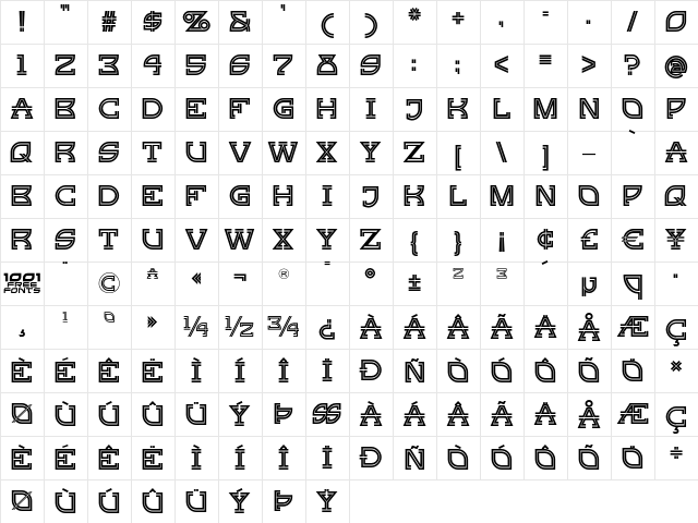 Ginger Peachy NF Regular  glyph index