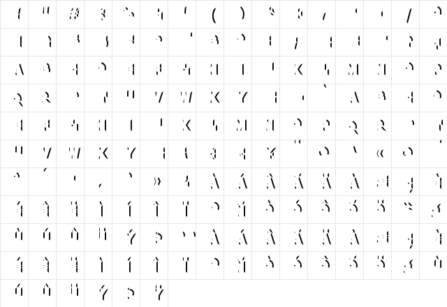 Xylitol Right  glyph index