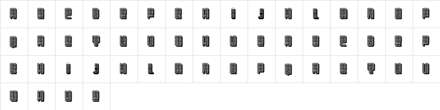 Diversity Extravagant Regular  glyph index