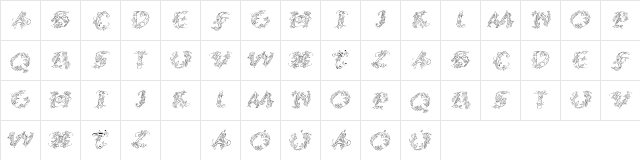 CalliPsoGrafia Italic  glyph index