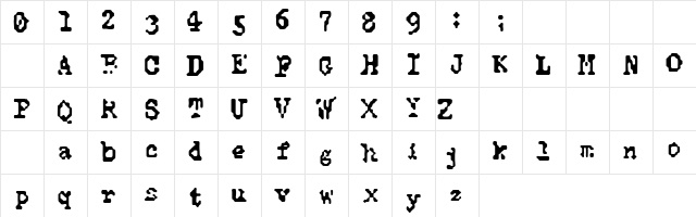 Life is gone Regular  glyph index