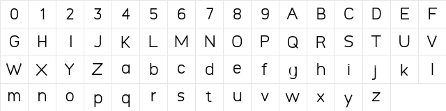 Logico-Sans-Personal-Use-Only Regular  glyph index