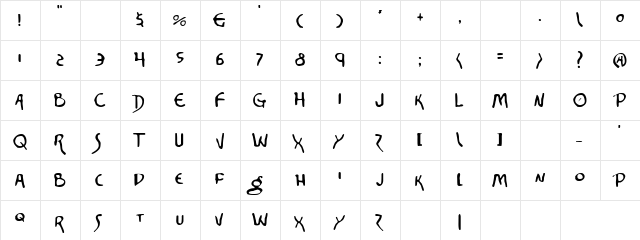 Cremation Regular  glyph index