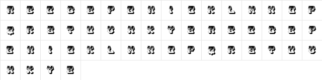 Robust Regular  glyph index