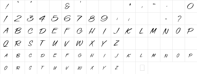 0 SpeedStroke DNA Regular  glyph index