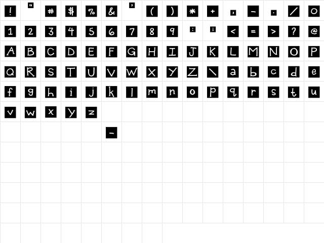 2Peas Packed in a Suitcase 2Peas Packed in a Suitcase  glyph index