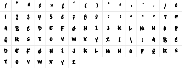 Soft Sugar [plain] Regular  glyph index