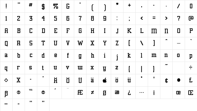 Alexandria.fog fog  glyph index