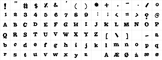 Joint by PizzaDude Regular  glyph index