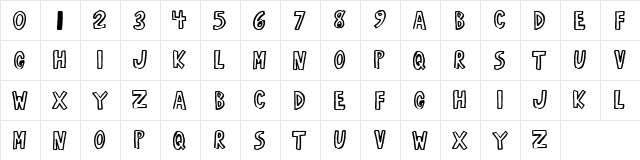 RobustA Normal  glyph index