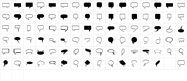 TENNESSEE Regular  glyph index