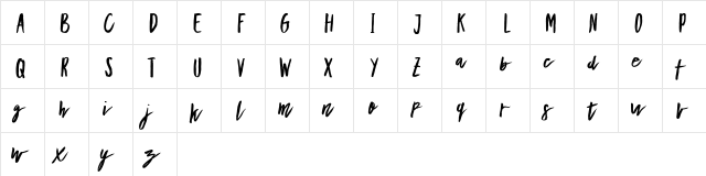 Bottle Massow  Demo Regular  glyph index