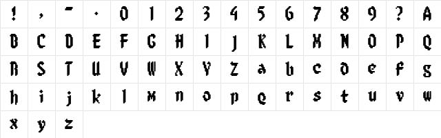 8-bit Limit R (BRK) Regular  glyph index