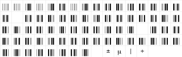 C39P12DmTt Normal  glyph index