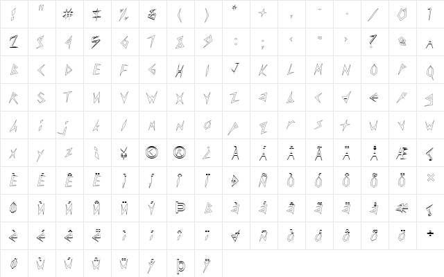FZ UNIQUE 17 HOLLOW Normal  glyph index