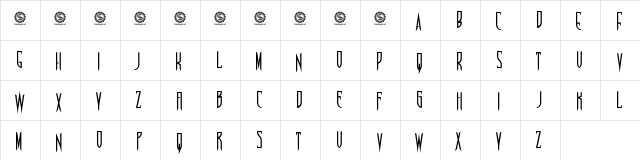 Nosferotica Nosferotica  glyph index