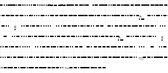 Match Morse (Shareware) Regular  glyph index