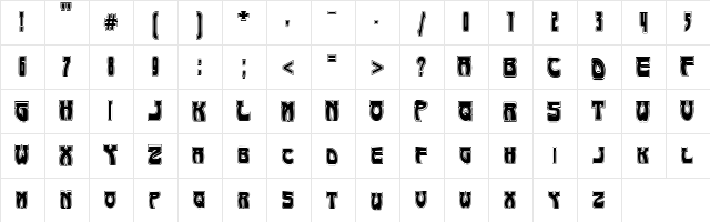Art-Nouveau 1895-Contour Regular  glyph index
