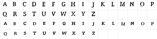 P峤ttning Regular  glyph index