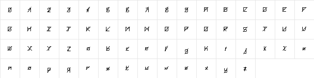 WLM Pixel Party White Mistake Regular  glyph index