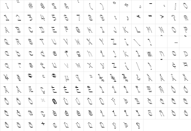 FZ DIGITAL 4 HOLLOW LEFTY Normal  glyph index