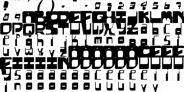 Sequential Regular  glyph index