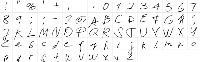 Sayano Regular  glyph index