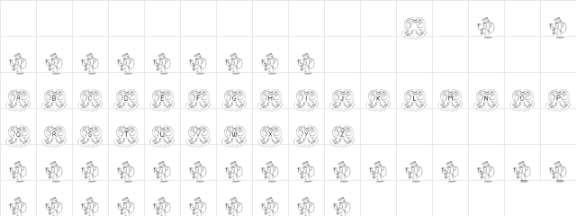 Xmas Time Regular  glyph index