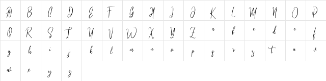 Athen Regular  glyph index