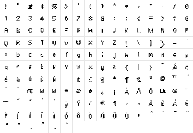 Unknown Error Rough Inline  glyph index