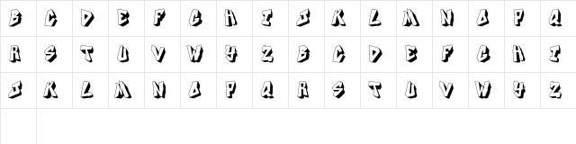 DOCALLISME ON STREET Regular  glyph index