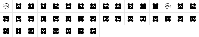 AlphaShapes crosses 3 Normal  glyph index