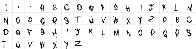 Pack of Wolves Regular  glyph index