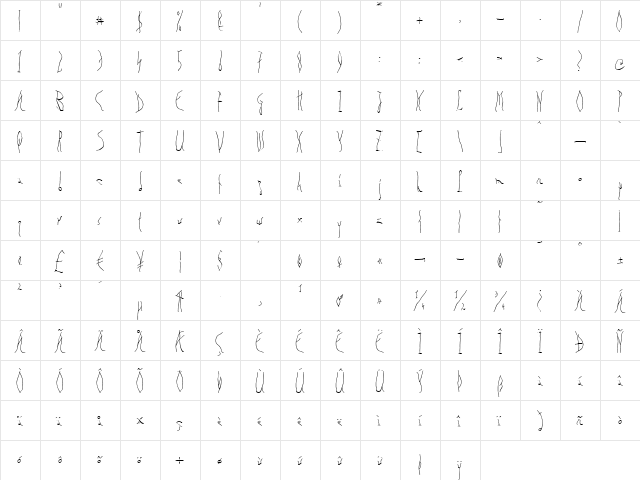 Organic Disease Regular  glyph index