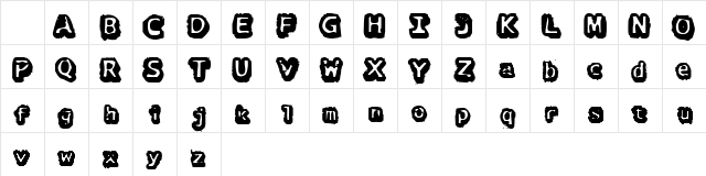 there goes the neighborhood Regular  glyph index