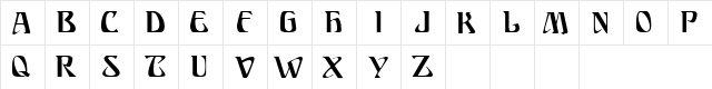 Rath Regular  glyph index