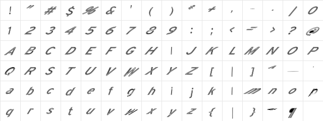 Neuralgia02a Regular  glyph index