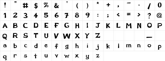 Indian Regular  glyph index